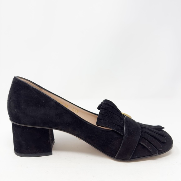 Gucci GG Marmont Fringe Loafer Pumps 38 - Picture 8 of 13